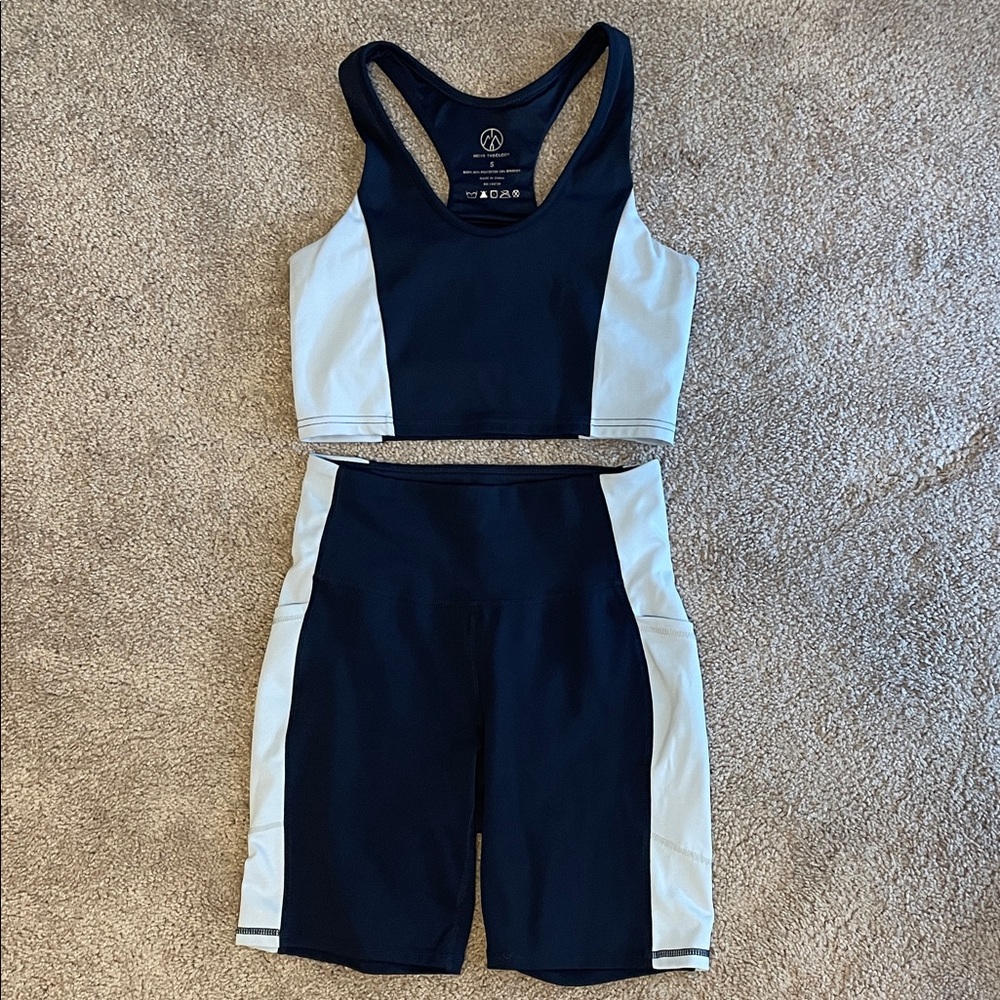 Navy and Light Blue Athletic Set